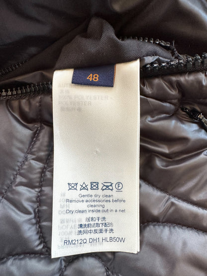 Louis Vuitton Black Flower Monogram Puffer Jacket