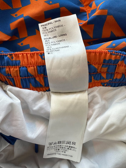 Louis Vuitton Blue & Orange Dove Print Swimshorts