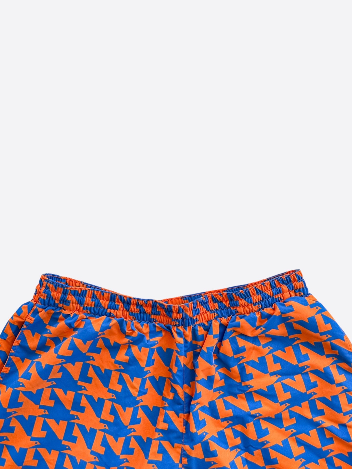 Louis Vuitton Blue & Orange Dove Print Swimshorts