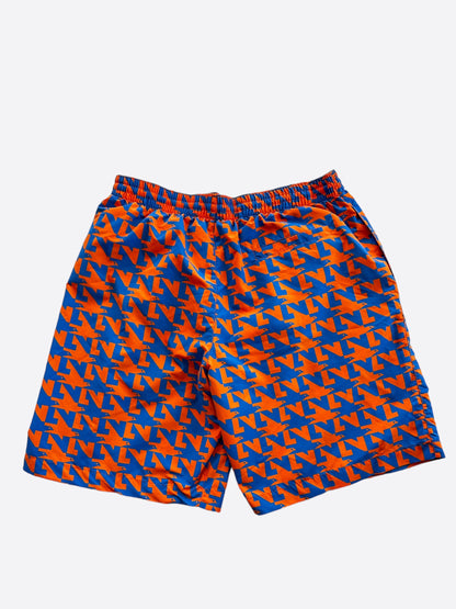 Louis Vuitton Blue & Orange Dove Print Swimshorts