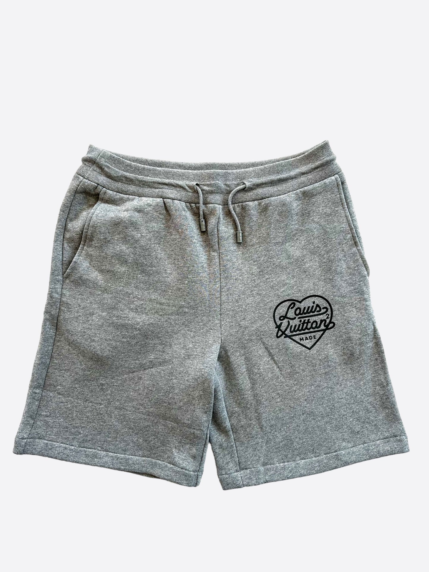 Louis Vuitton Nigo Grey Heart Logo Shorts