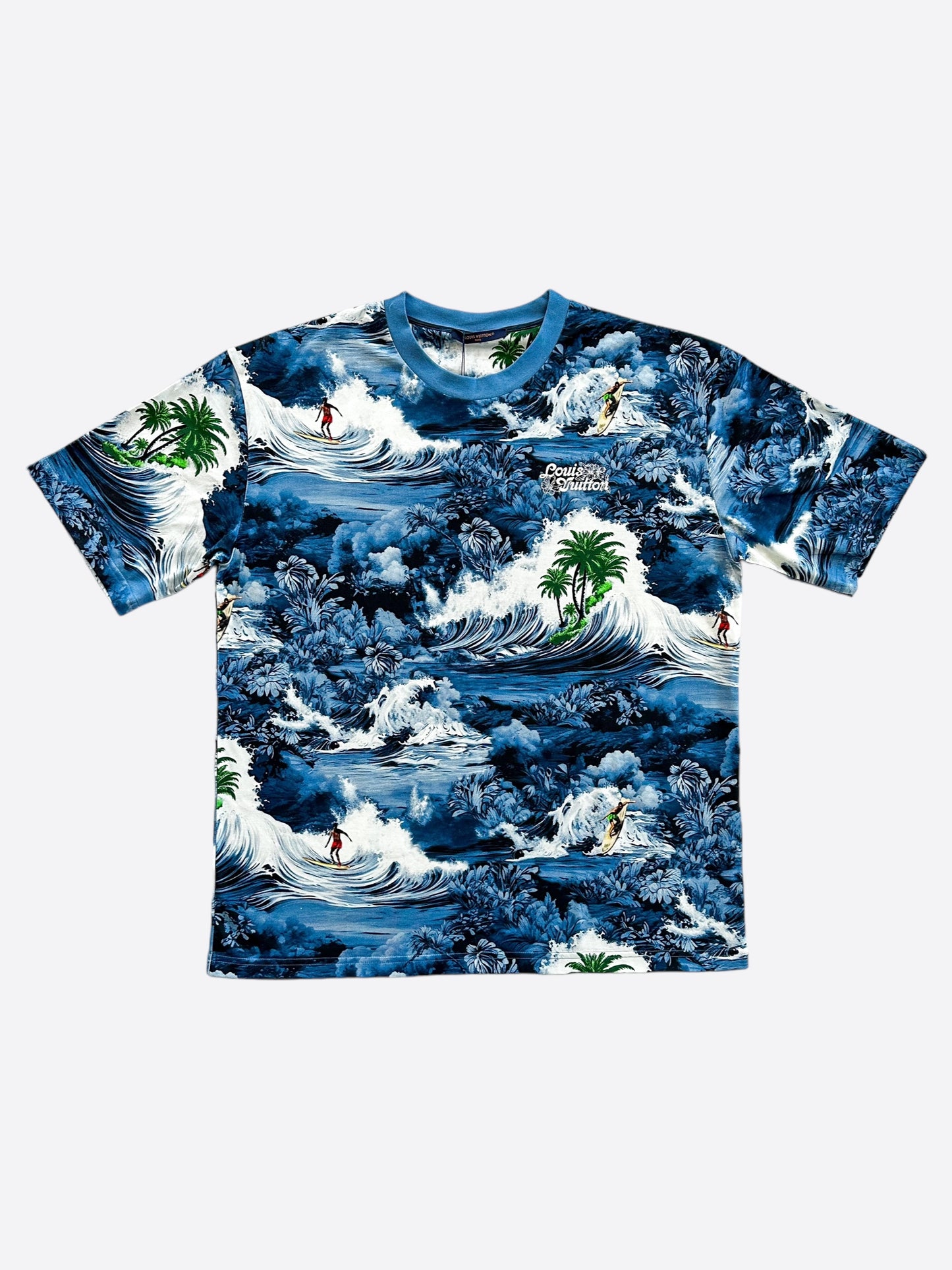 Louis Vuitton Blue Surf Print T-Shirt