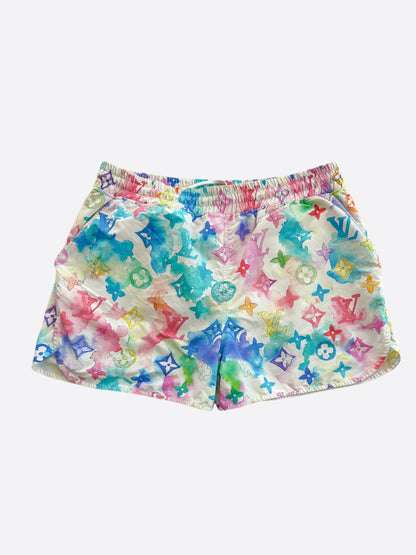 Louis Vuitton Multicolor Watercolor Monogram Jogging Shorts