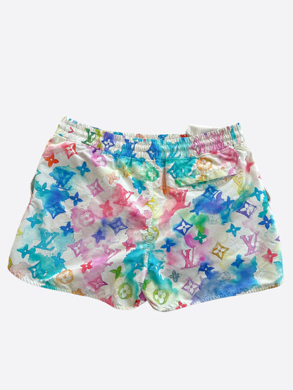 Louis Vuitton Multicolor Watercolor Monogram Jogging Shorts