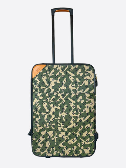 Louis Vuitton Takashi Murakami Camouflage Monogram Pegase 60