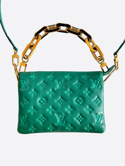 Louis Vuitton Emerald Green Monogram Coussins BB