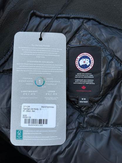 Canada Goose Black Hybridge Lite Hoody Jacket