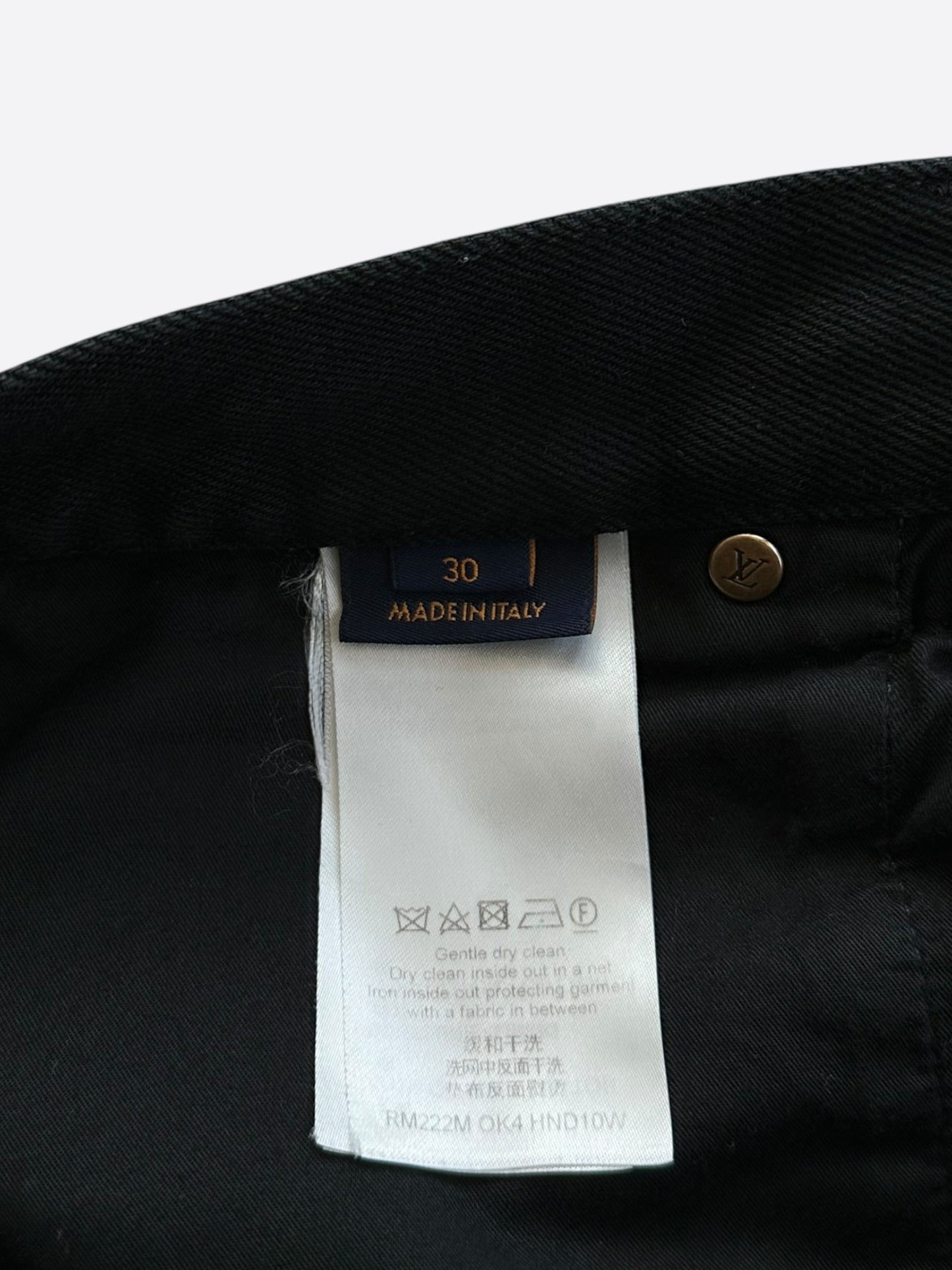 Louis Vuitton Black Monogram Carpenter Pants