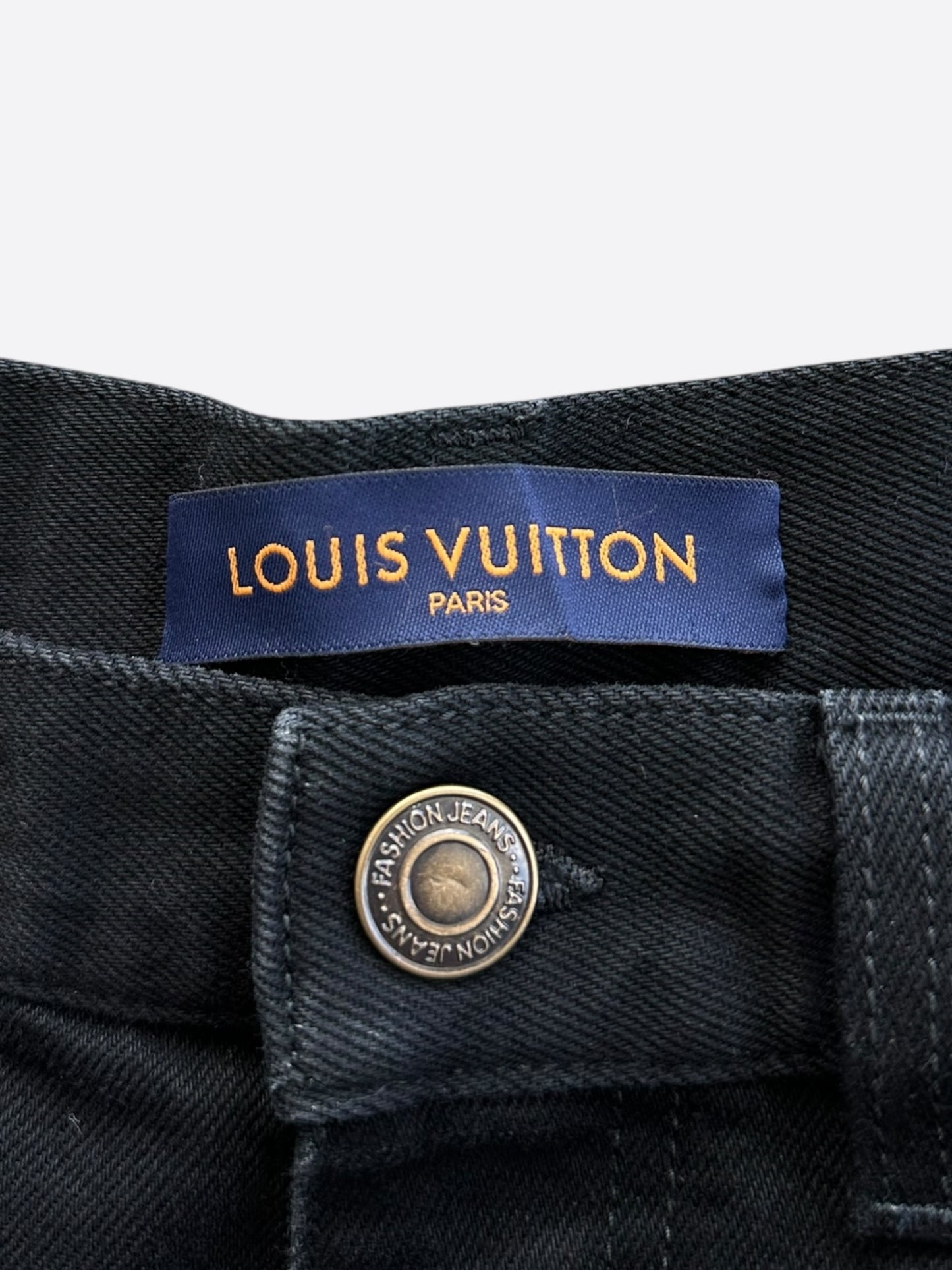 Louis Vuitton Black Monogram Carpenter Pants