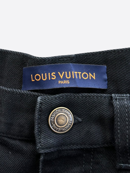Louis Vuitton Black Monogram Carpenter Pants