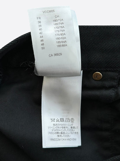 Louis Vuitton Black Monogram Carpenter Pants