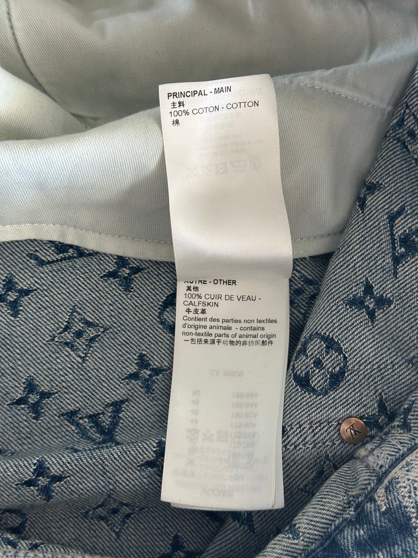 Louis Vuitton Nigo Blue Monogram Baggy Jeans