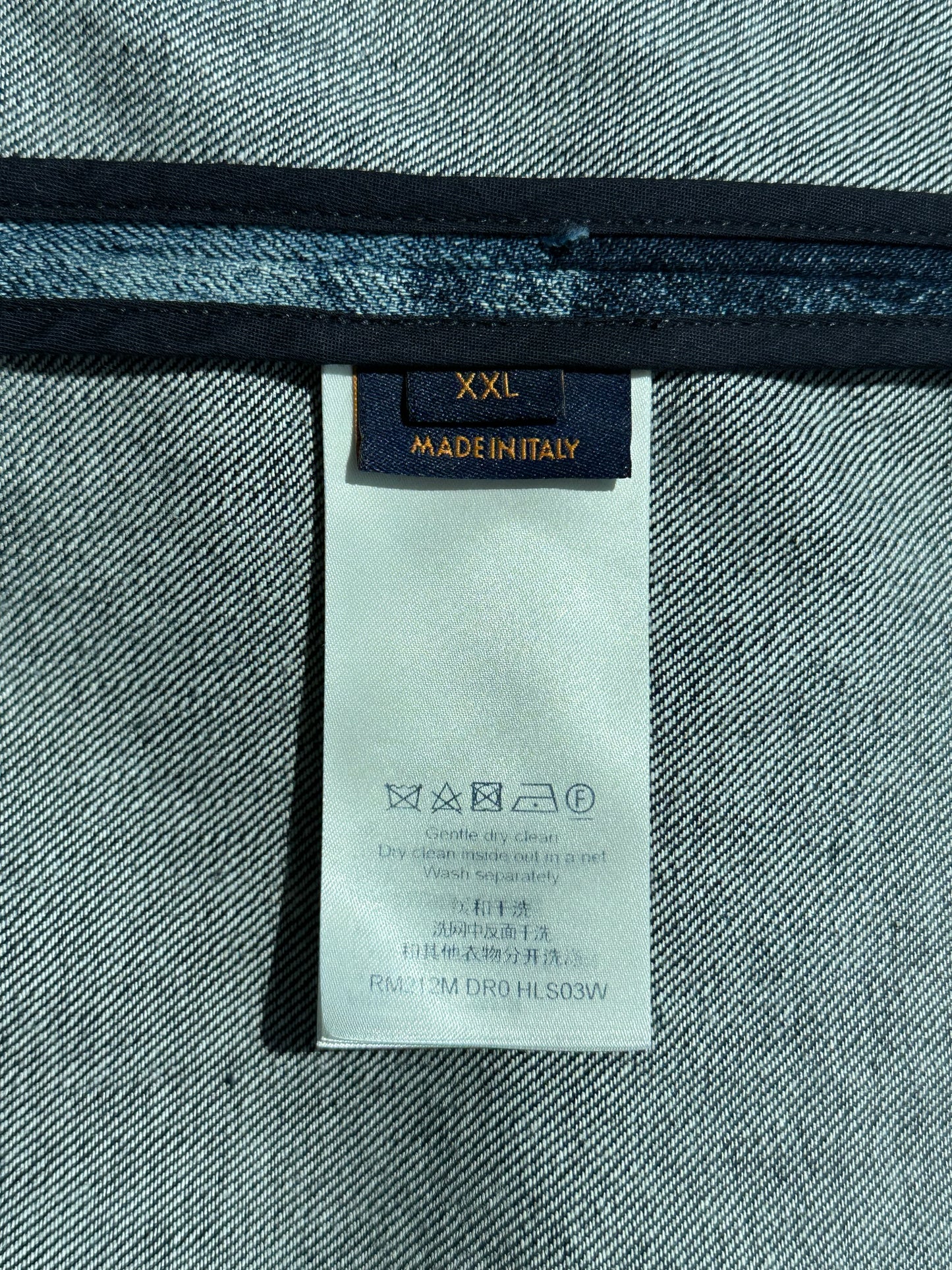 Louis Vuitton Blue Damier Salt Button Up Shirt