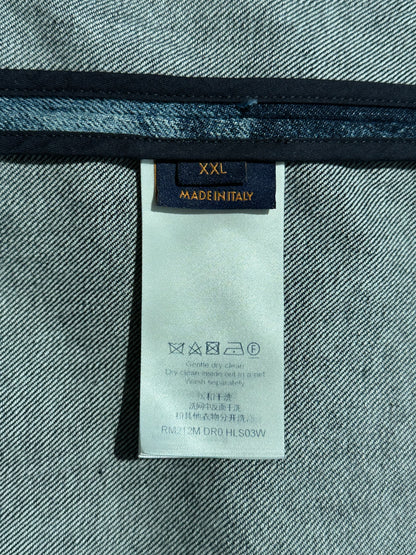 Louis Vuitton Blue Damier Salt Button Up Shirt