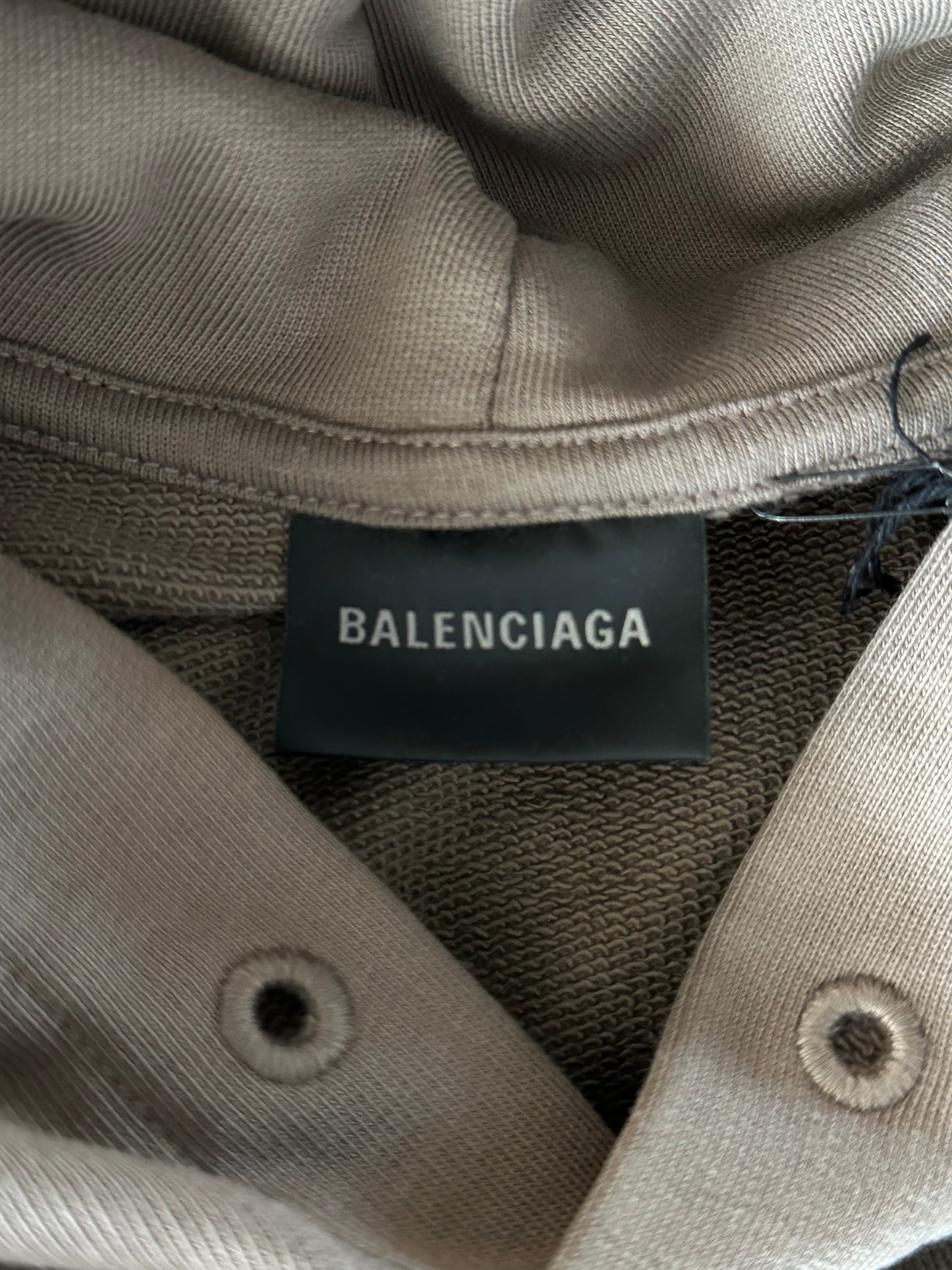 Balenciaga Brown & Black World Food Programme Logo Hoodie