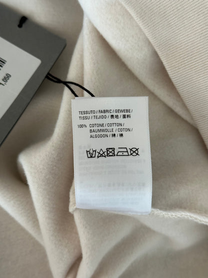 Balenciaga White & Blue Logo Hoodie