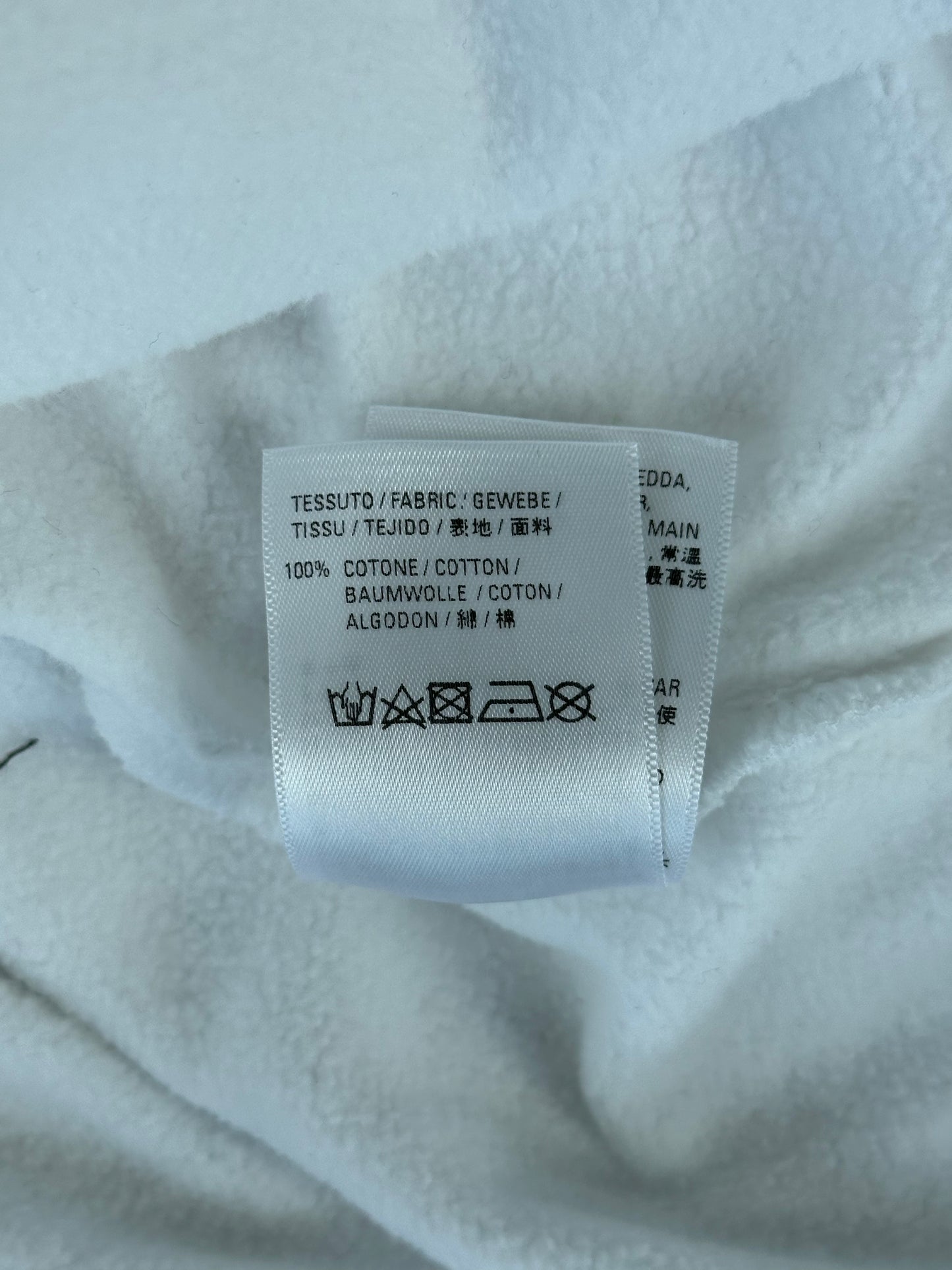 Balenciaga White & Black Pixel Logo Hoodie