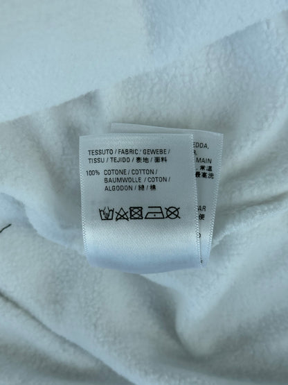 Balenciaga White & Black Pixel Logo Hoodie