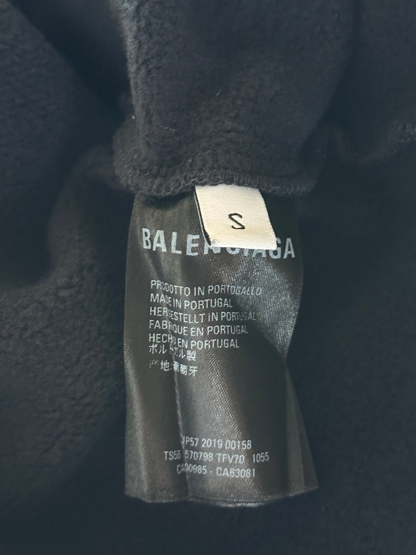 Balenciaga Black Logo Hoodie