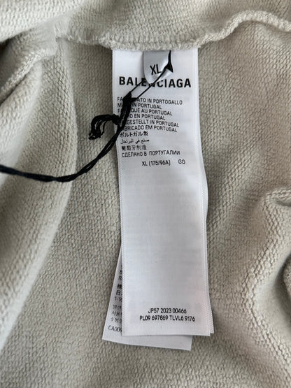 Balenciaga Grey & White Los Angeles Logo Sweater
