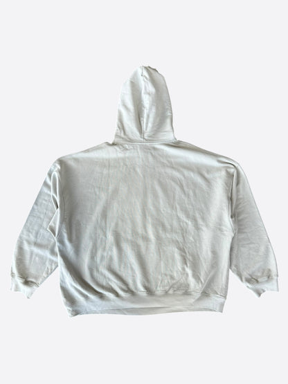 Balenciaga Grey & White Dallas Logo Hoodie