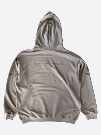 Balenciaga Brown & Black World Food Programme Logo Hoodie