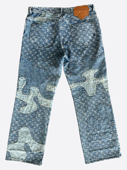 Louis Vuitton Nigo Blue Monogram Baggy Jeans