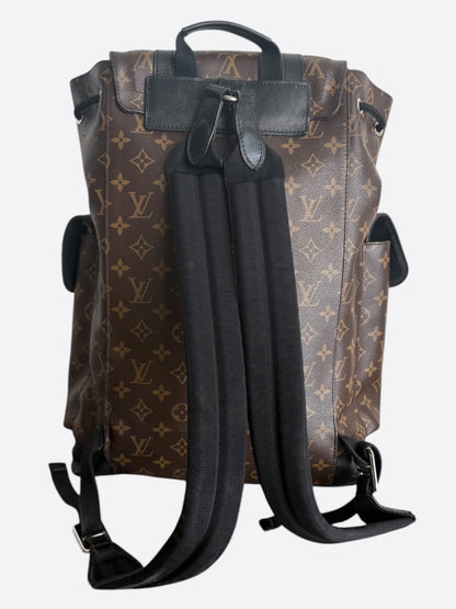 Louis Vuitton Brown Macassar Monogram Christopher Backpack