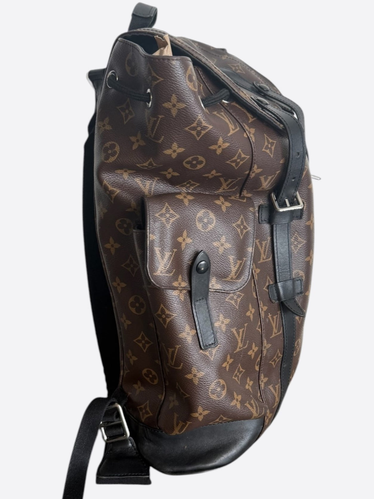 Louis Vuitton Brown Macassar Monogram Christopher Backpack