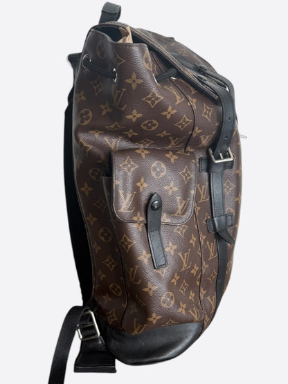 Louis Vuitton Brown Macassar Monogram Christopher Backpack