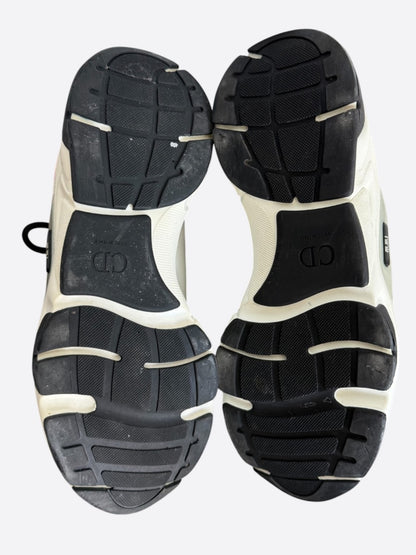 Dior White, Blue & Pink B22 Sneakers