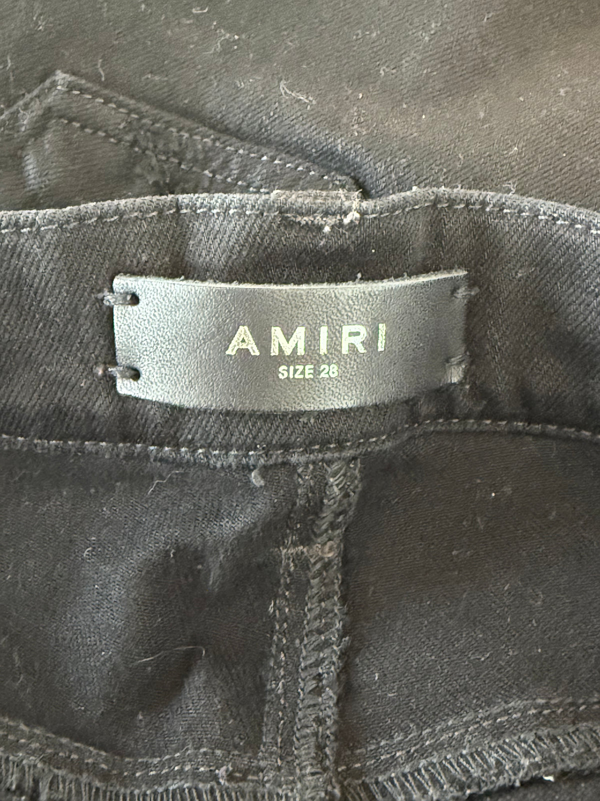Amiri Black Patch MX1 Jeans
