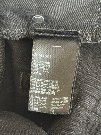 Amiri Black Patch MX1 Jeans