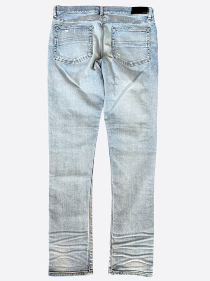 Amiri Clay Indigo & Green Bandana Patch Thrasher Jeans