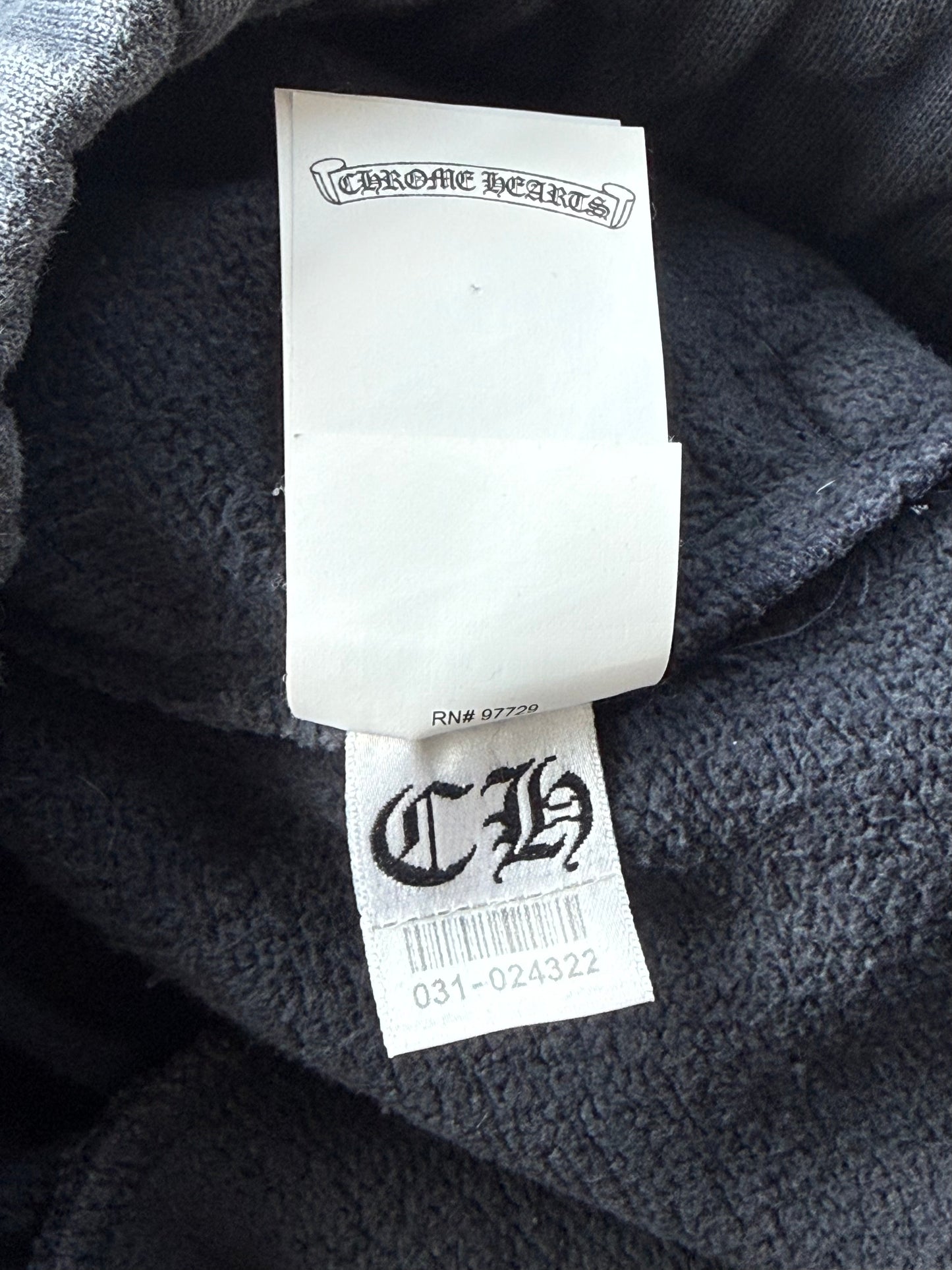 Chrome Hearts Navy & Red Triple Cross Patch Paper Jam Sweatpants