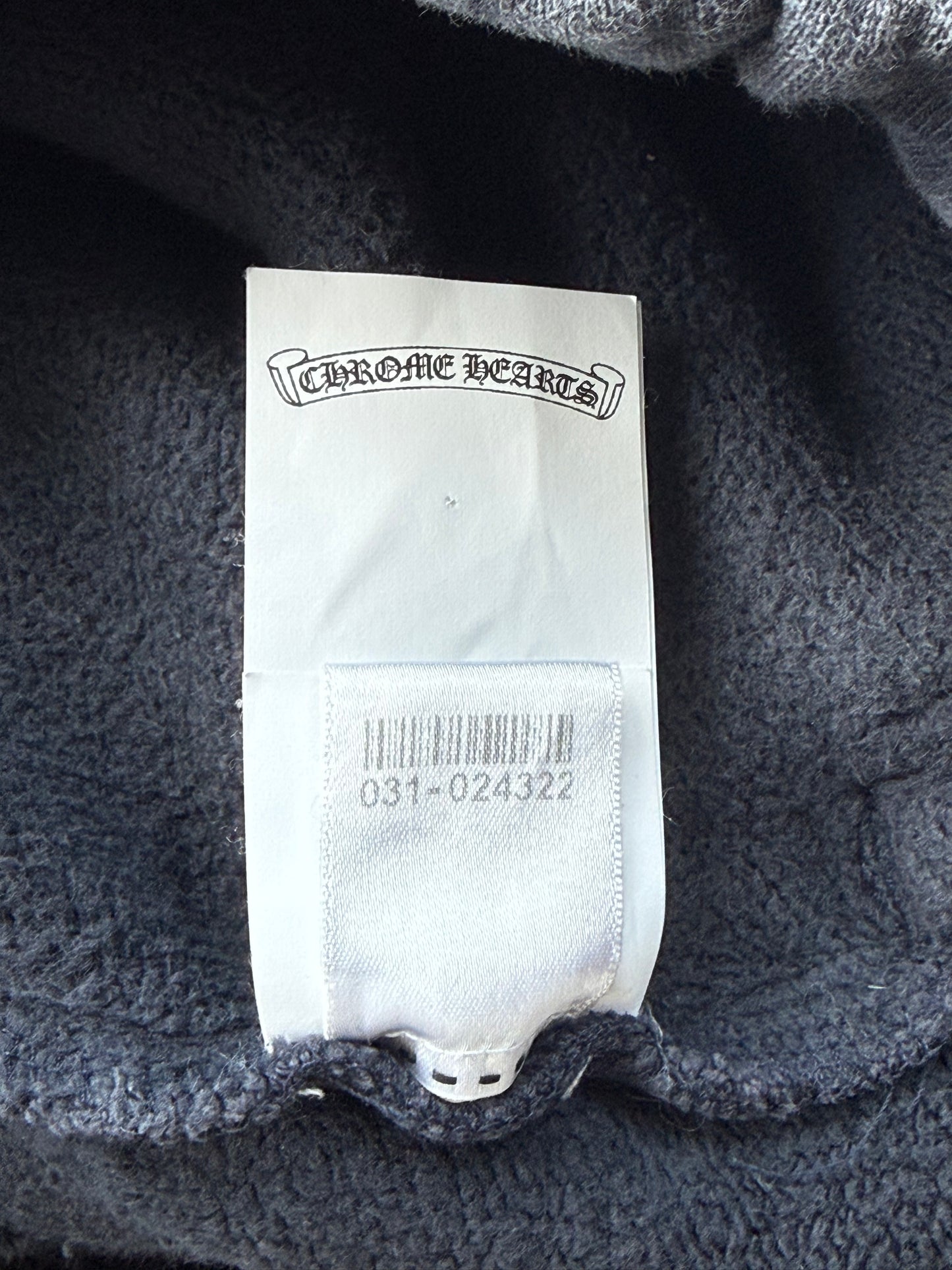 Chrome Hearts Navy & Red Triple Cross Patch Paper Jam Sweatpants