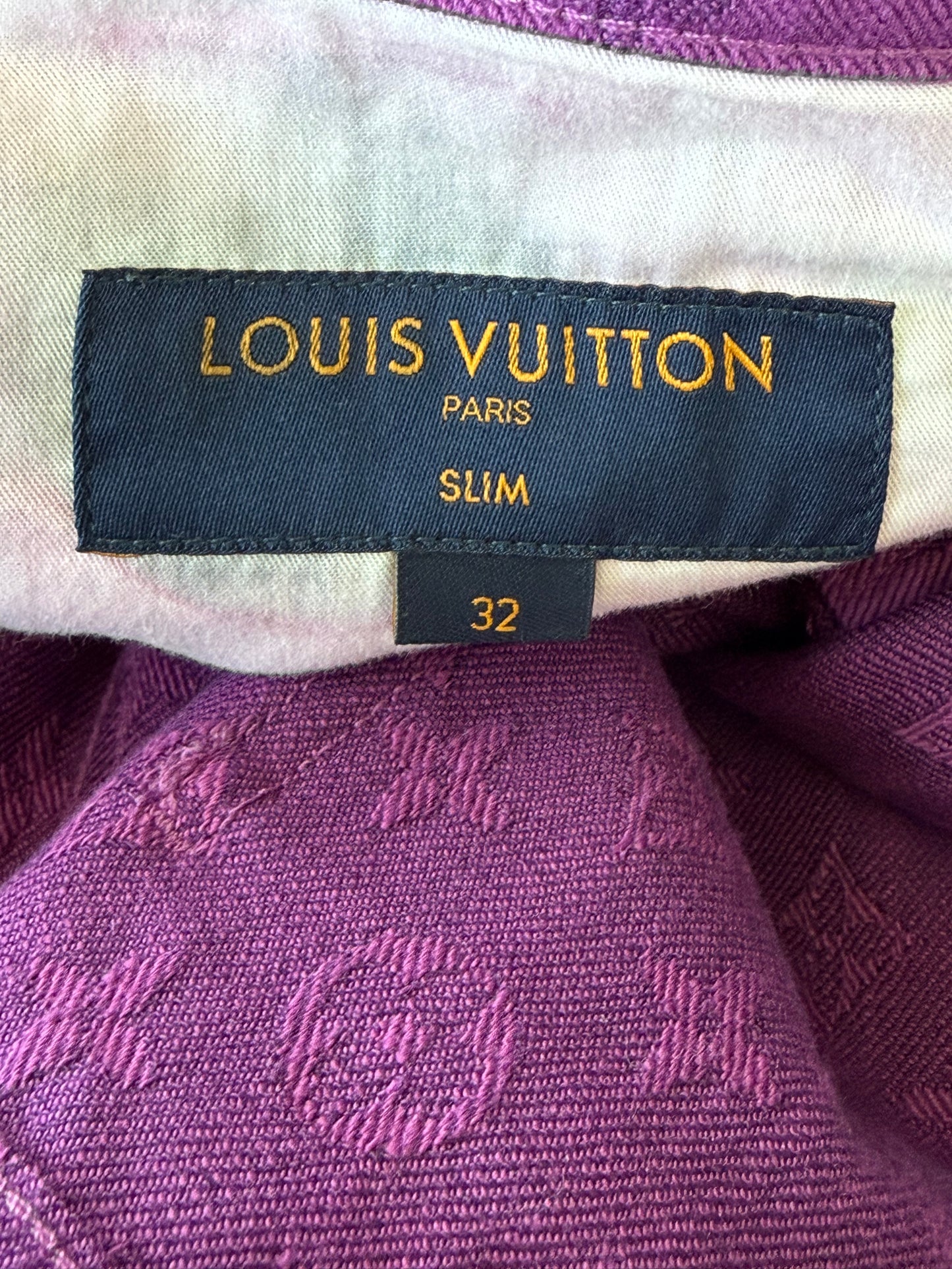 Louis Vuitton Purple Monogram Slim Jeans