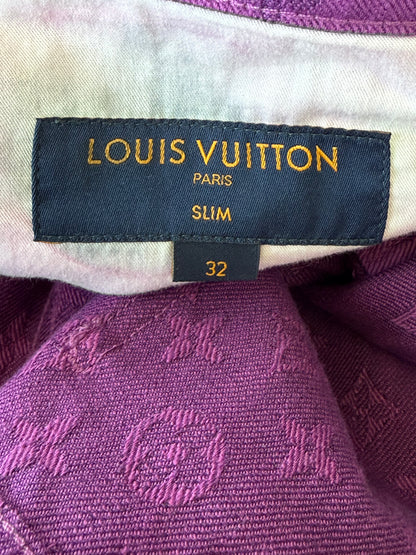 Louis Vuitton Purple Monogram Slim Jeans
