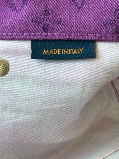Louis Vuitton Purple Monogram Slim Jeans