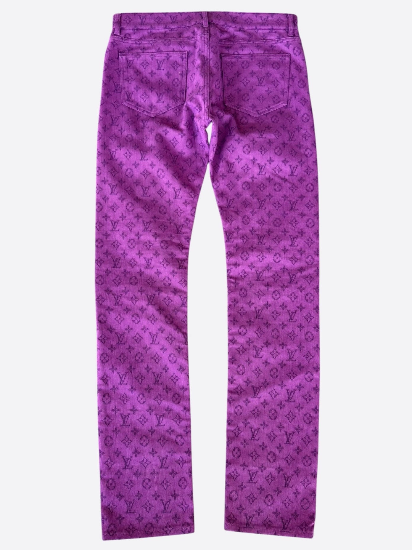 Louis Vuitton Purple Monogram Slim Jeans