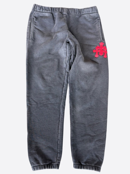 Chrome Hearts Navy & Red Triple Cross Patch Paper Jam Sweatpants