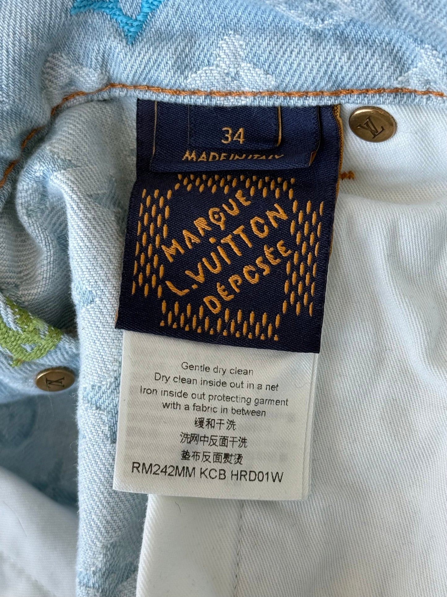 Louis Vuitton Tyler The Creator Blue Monogram Denim