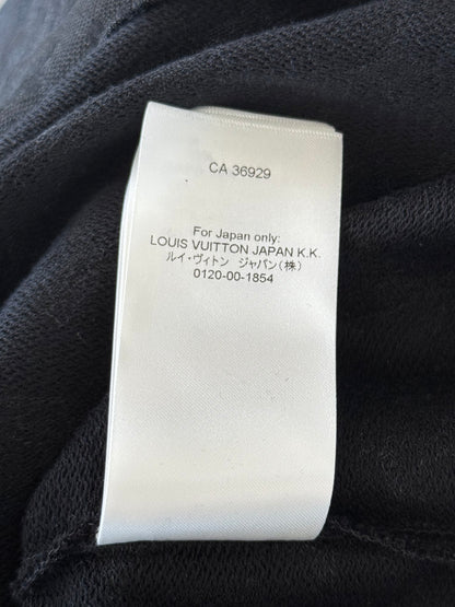 Louis Vuitton Black & Orange Monogram Football Jersey