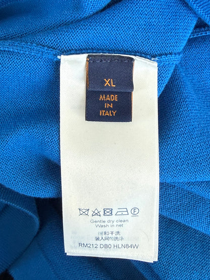 Louis Vuitton Blue & White Everyday Logo Intarsia T-Shirt