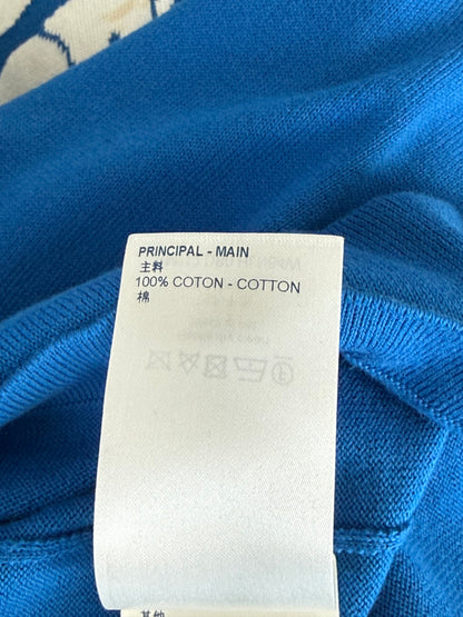 Louis Vuitton Blue & White Everyday Logo Intarsia T-Shirt