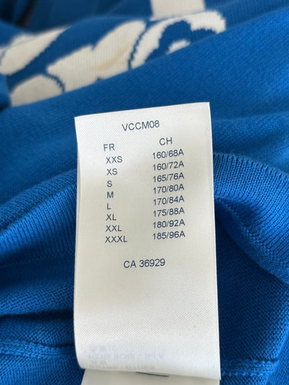 Louis Vuitton Blue & White Everyday Logo Intarsia T-Shirt