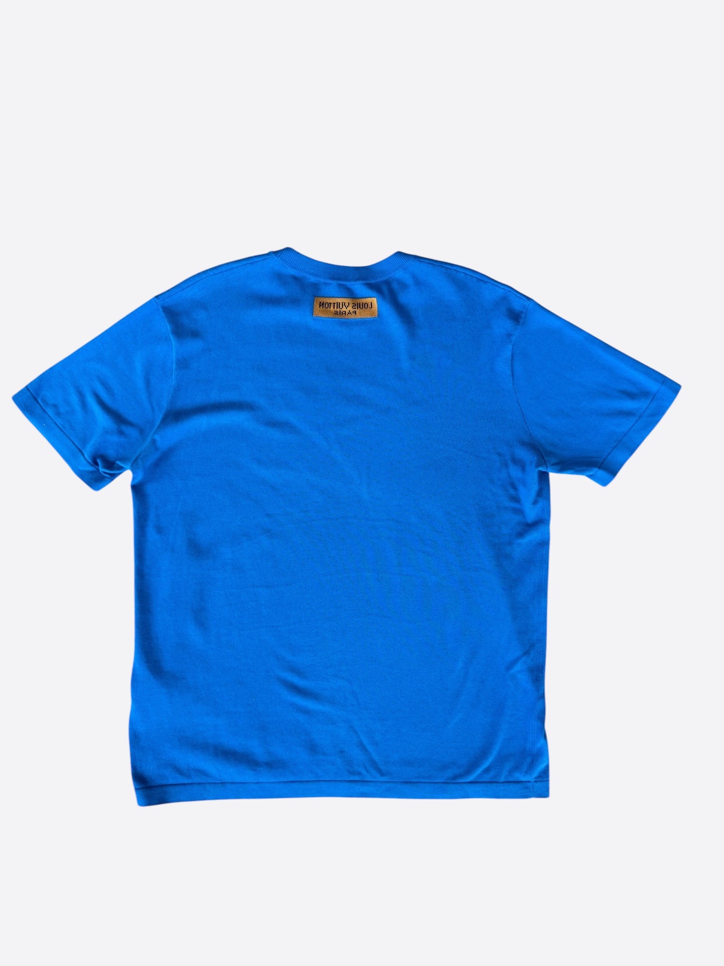 Louis Vuitton Blue & White Everyday Logo Intarsia T-Shirt