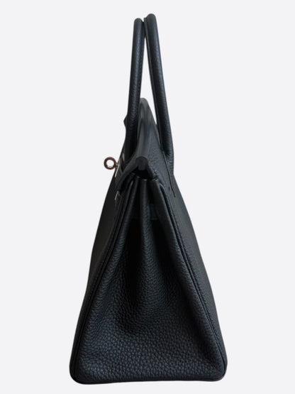Hermes Black Togo & Palladium Hardware Birkin 25