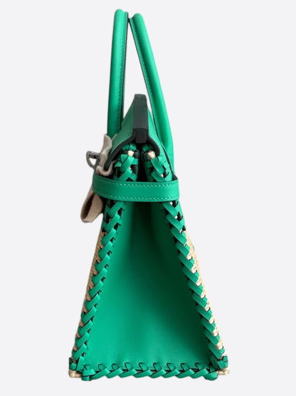 Hermes Menthe Swift & Osier Wicker Picnic Birkin 25