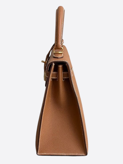 Hermes Gold Epsom & Gold Hardware Kelly 25